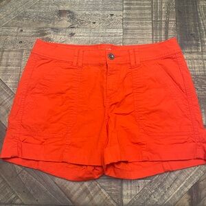 a.n.a Bright Orange Roll-Hem Women's Shorts